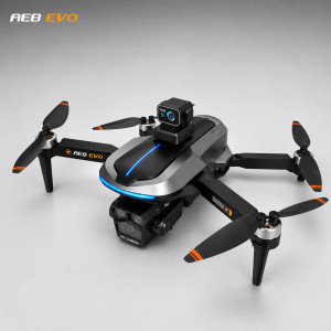 Квадрокоптер AE8 EVO – дрон с двумя камерами 4K/1080P, бесколлекторными моторами, GPS, лазерным избеганием препятствий, пультом с экраном 4.5", до 25 минут полета, дальность до 3 км, сумка. Photo 3